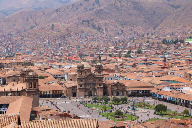 istock The Plaza de Armas of Cusco 2112841959