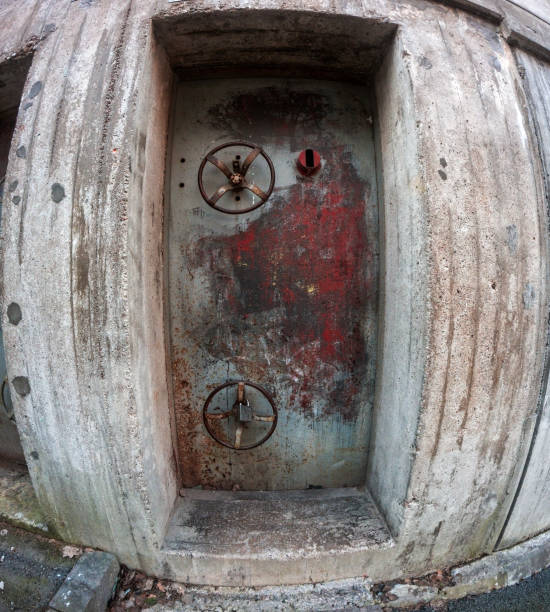 Underground bunker from an old WWII fort near Felixstowe on the south coast of England.