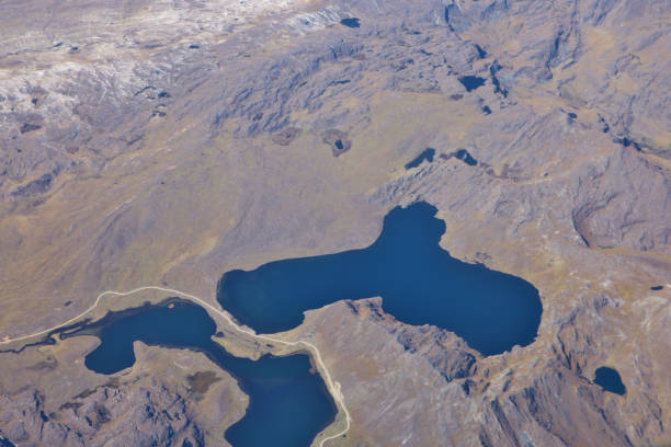Natural landscape of the Andes mountain range