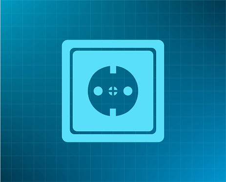 power socket vector icon