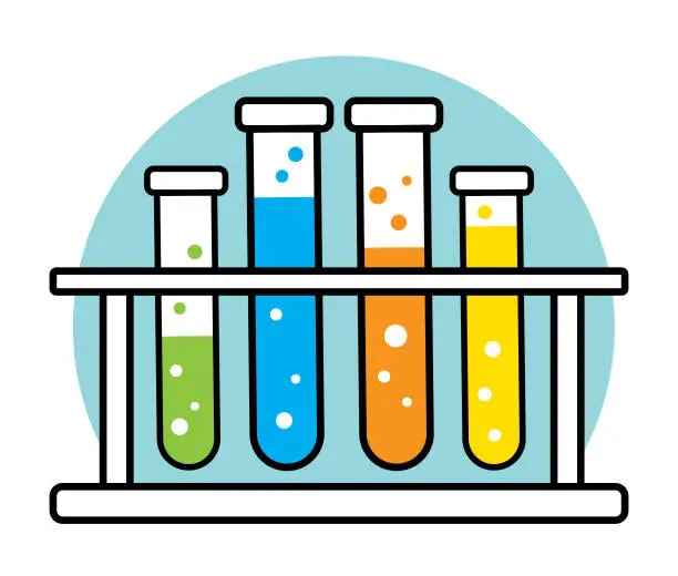 Vector illustration of Test Tube Rack