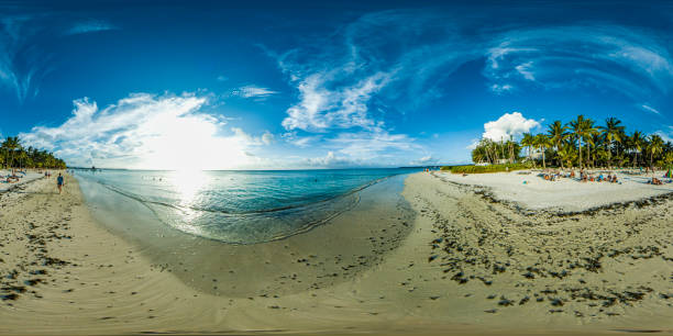 istock Trou Aux Biches Mauritius sunset 360 panorama 2112892127