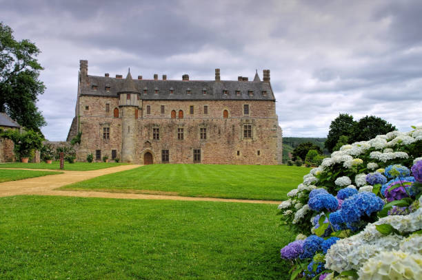 castle Chateau de la Roche-Jagu in Brittany, France
