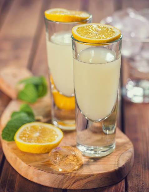 istock Italian Limoncello, traditional liqueur with lemons 2112982666