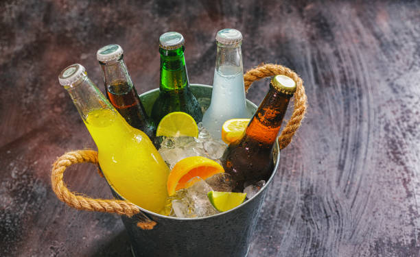 istock Cold beer and juices in an ice bucket 2112983237