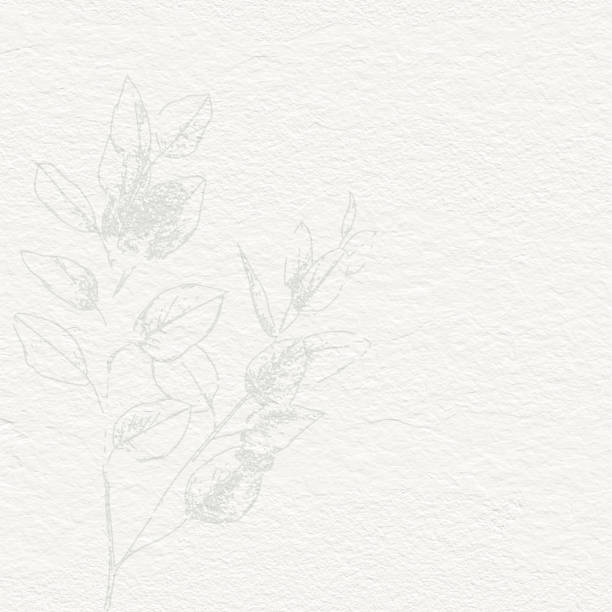 istock Delicate Floral watercolor Paper texture with soft botanical art 2113001690
