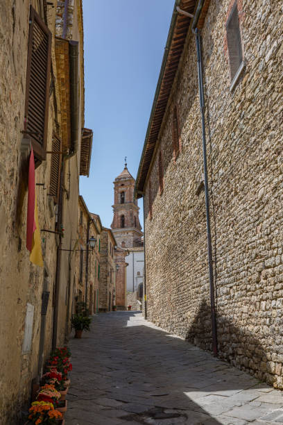 istock Walking streets of small historic town Lucignano. 2113025210