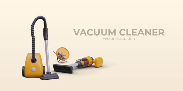 istock Poster with realistic different vacuum cleaners. Water and vacuum cleaner concept 2113035110