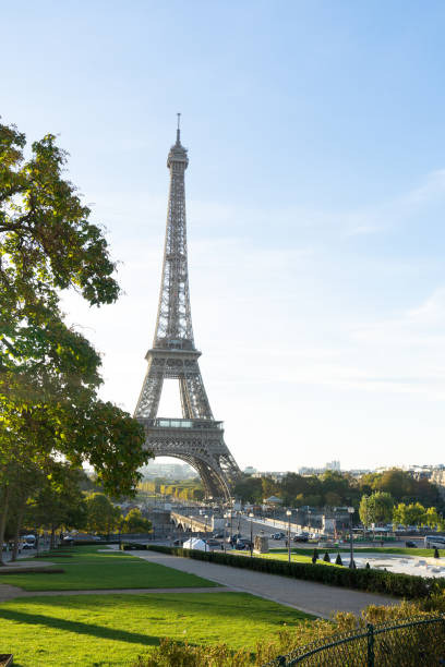 istock eiffel tour and from Trocadero, Paris 2113037703