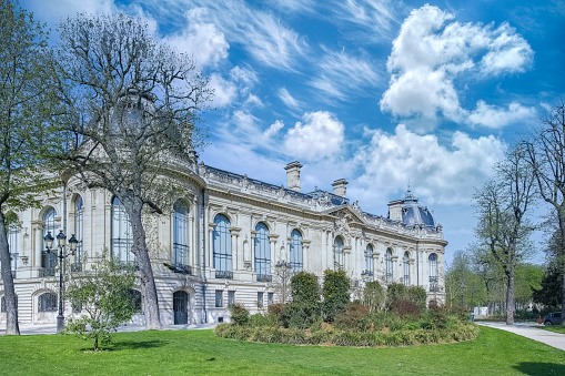 The beautiful and historic Grand Palais building in Paris, France