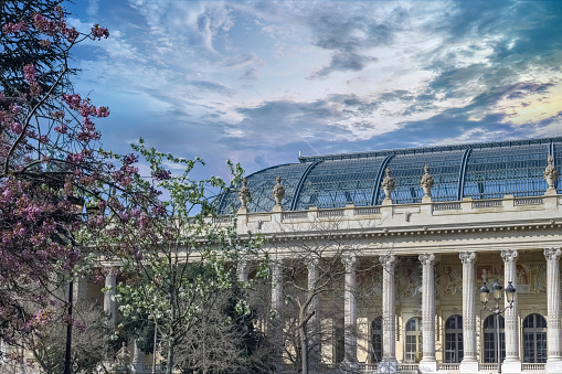 Law University Panthéon-Sorbonne in Paris. Place du Panthéon in Paris 5 in France. October 7, 2020.
