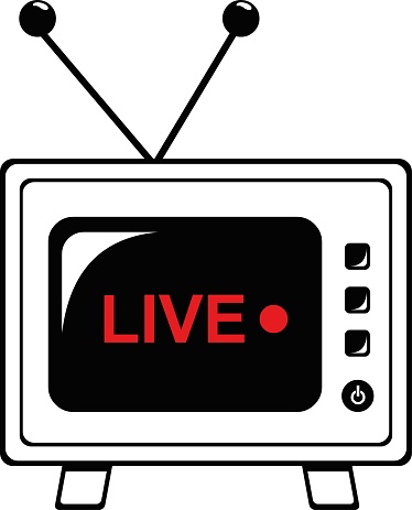vector illustration icon live television object