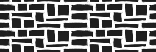 нарисованные вручную прямоугольники и квадраты в стиле гранж бесшовный узор. базовые прямые формы, прямоугольные рамки, геометрические жи� - 7646 stock illustrations