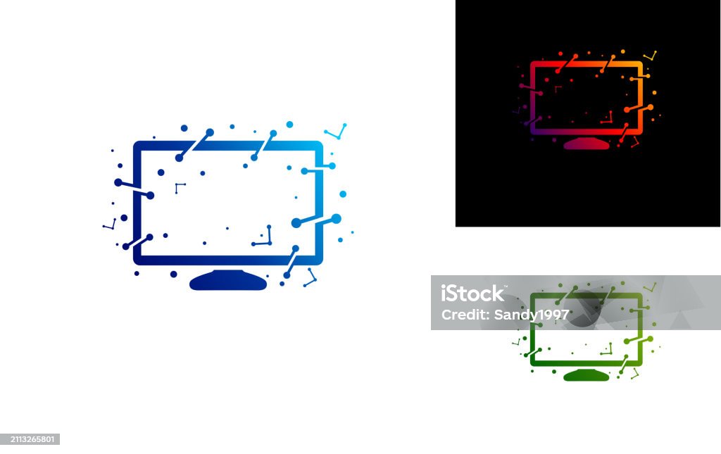 Computer Logo All Design Computer Tech Logo Design Vector Stock Illustration - Download Image ...