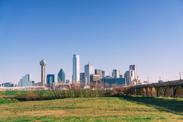 istock Dallas, Texas skyline in the Springtime with Trinity River Bridge 2113320853