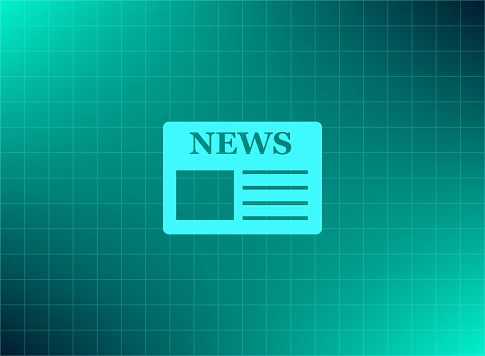 Flat icon of news