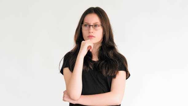 istock Pensive face trouble contemplation woman thinking 2113345184