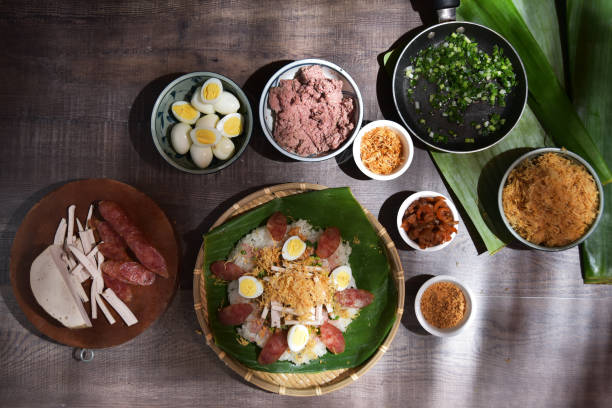 istock Xoi man or Sticky rice. Vietnamese cuisine 2113351713