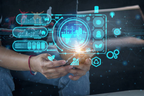 istock Displaying icon business value chain and sustainability. Life cycle assessment, Carbon footprint reduction. ISO standard aims to limit climate change, positive environmental impact to value product. 2113447969