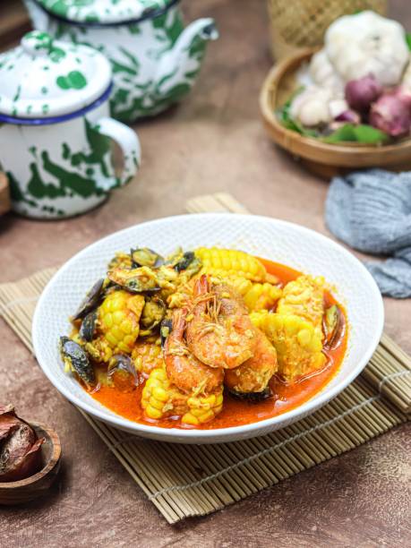 istock Udang saus padang, or prawns in padang sauce. 2113449533