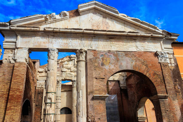 Portico of Octavia is an ancient structure in Rome, Italy Portico of Octavia is an ancient structure in Rome, Italy porticus stock pictures, royalty-free photos & images