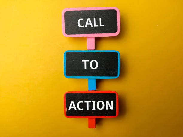 istock Colored wooden board with the word CALL TO ACTION 2113500837