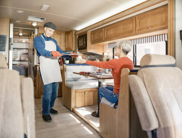 istock Senior Couple enjoying RV trip adventure 2113501118
