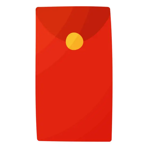 Vector illustration of Red money envelope icon Chinese monetary tradition