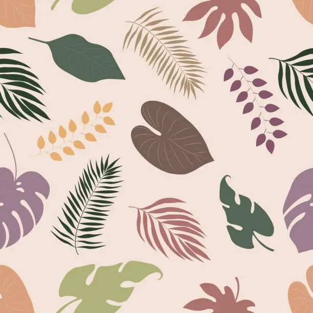 Vector illustration of Abstract foliage and botanical background.