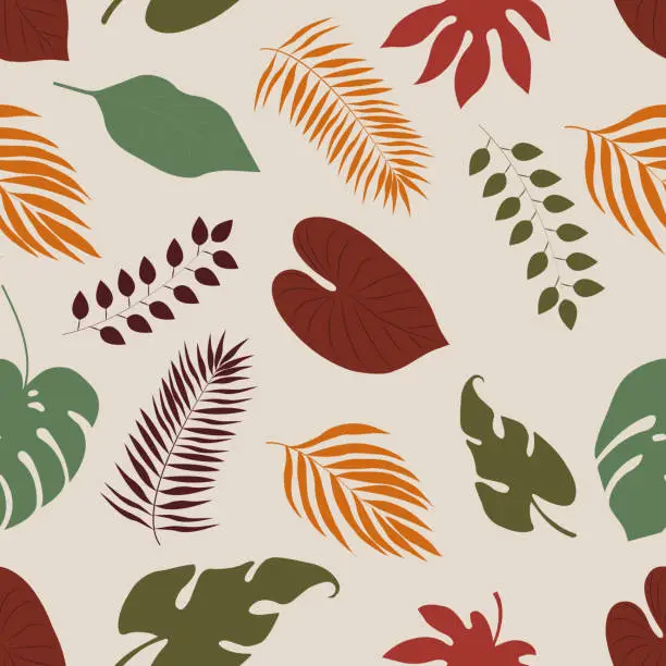 Vector illustration of Abstract foliage and botanical background.