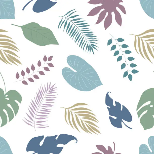 Vector illustration of Abstract foliage and botanical background.