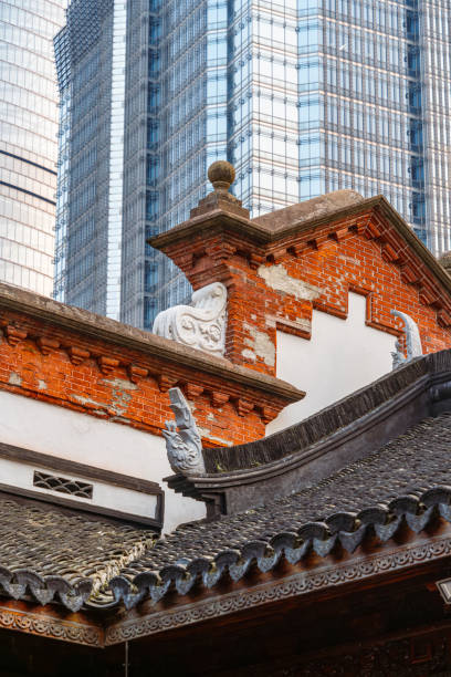 istock Modern buildings and Ancient Architecture in Shanghai, China 2113710455