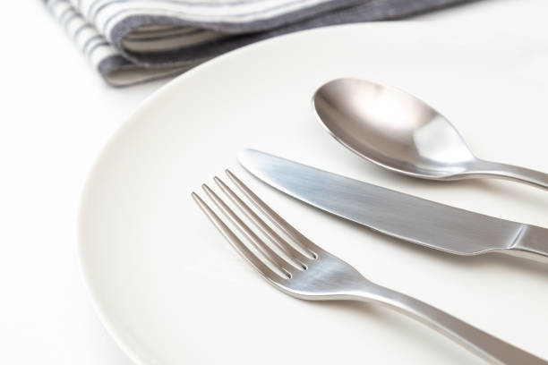 Tableware on a white background.