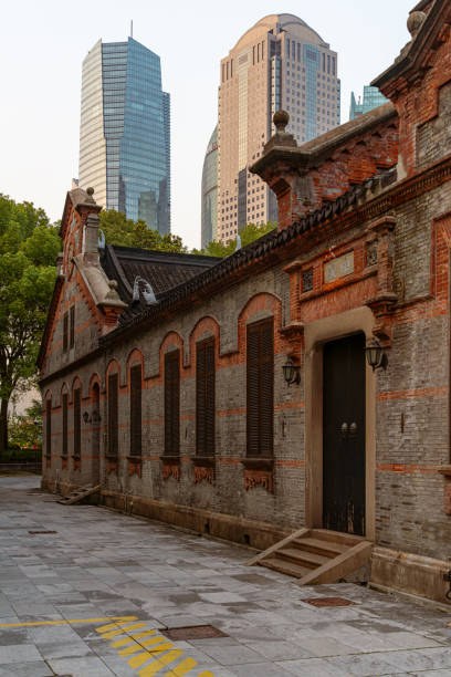 istock Modern buildings and Ancient Architecture in Shanghai, China 2113744393