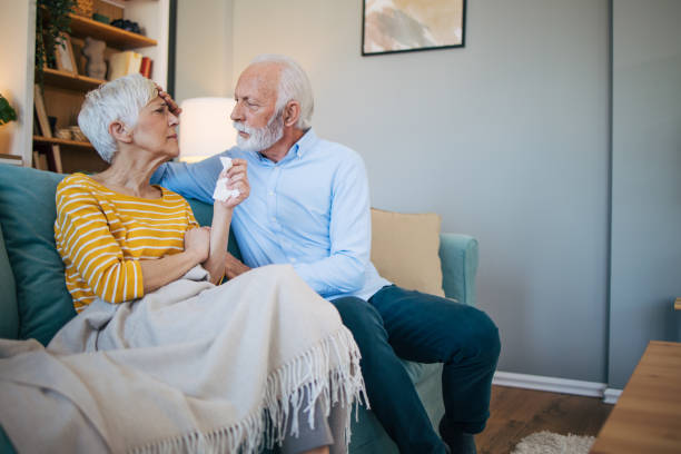 istock Husband comforting and cheering up his wife. 2113801564