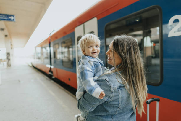 istock Smiling baby boy going on a journey 2113951950