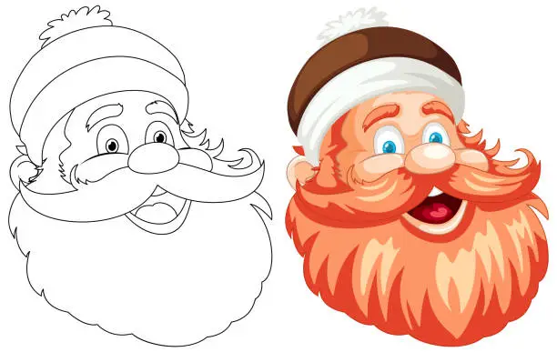 Vector illustration of From sketch to colorful vector cartoon character
