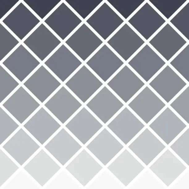 Vector illustration of Halftone rhombus pattern vector illustration. Geometric seamless pattern on isolated background. Rhomb gradient sign concept.