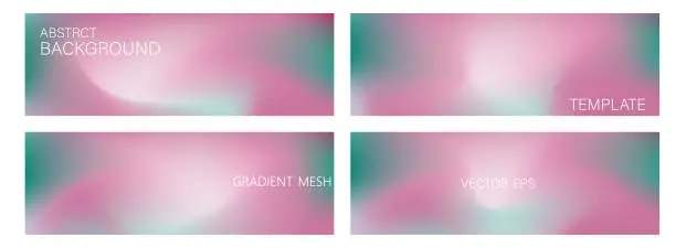 Vector illustration of Blurred colored abstract background. Smooth transitions of iridescent colors. Colorful gradient.