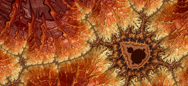 istock Fractal geology concept. Abstract background banner. 2114124337