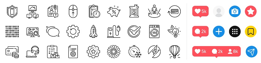 Consult, Augmented reality and Fan engine line icons pack. Social media icons. Charging station, Smartphone protection, Eco energy web icon. Delivery report, Confirmed, Work home pictogram. Vector