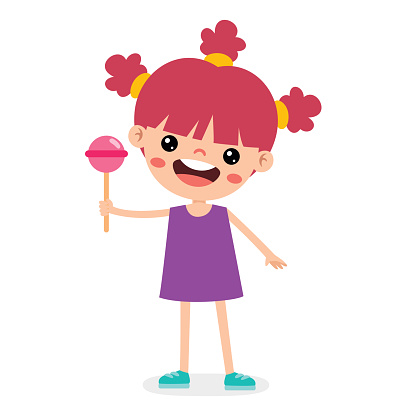 Illustration Of Kid With Lollipop