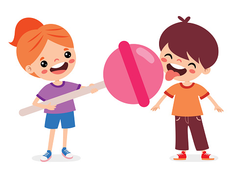 Illustration Of Kid With Lollipop