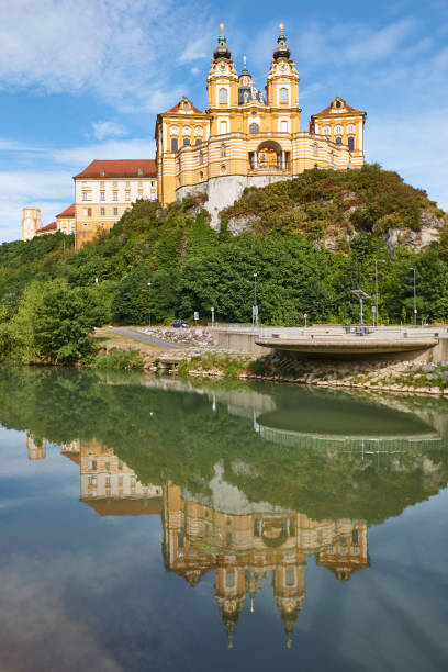 istock Melk abbey facade. Wachau valley landmark. Danube river. Austria 2114187266
