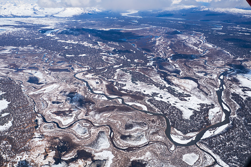 Photo taken from the plane during our flight to Denali, Alaska, USA