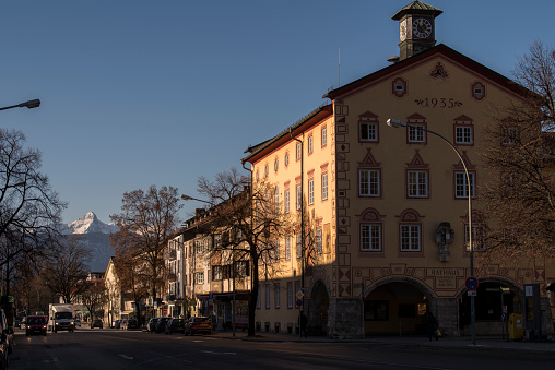 Buildings Around St. Florin Cathedral Vaduz, Liechtenstein