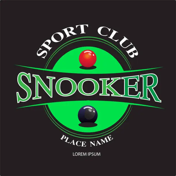 Vector illustration of Snooker Sports Club