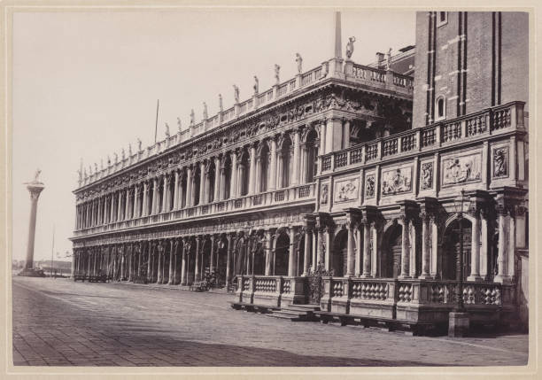 istock Historical view of Venice, Italy, original photograph, published ca. 1870 2114350952