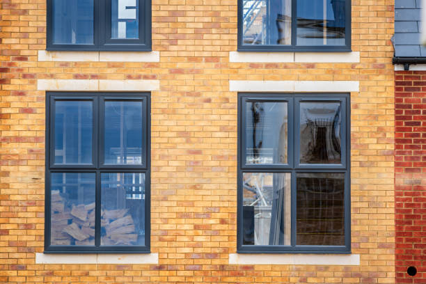 istock Construction aparments building site in england uk. 2114361379