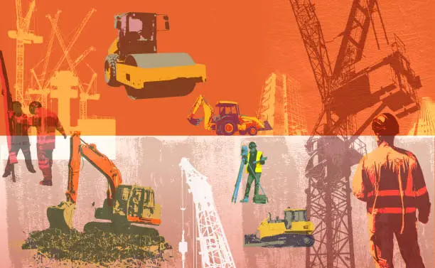 Vector illustration of Construction Theme